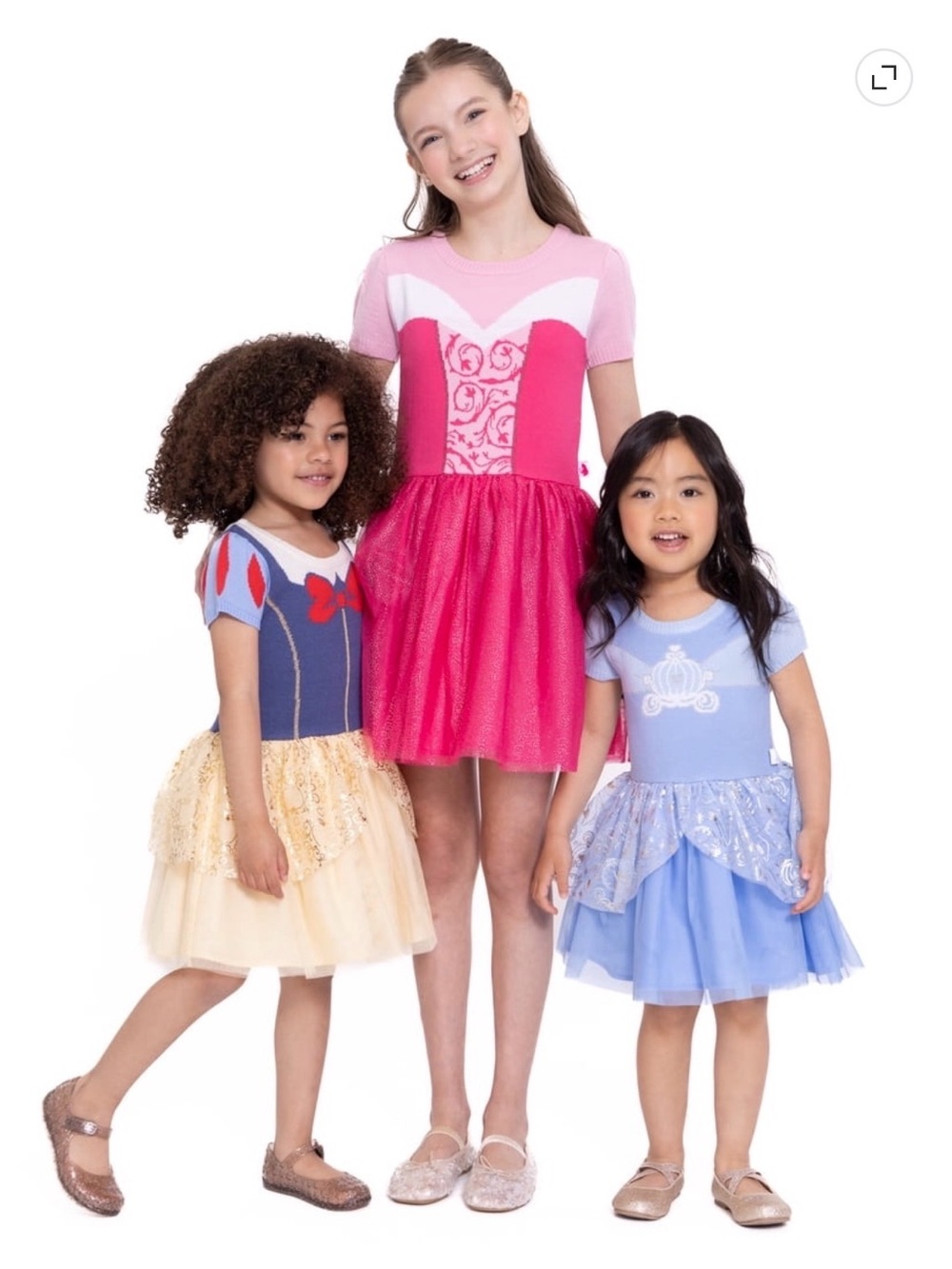 Princesses & Minnie Mouse Toddler Girl Tulle Dresses Set of 6 Size 3T